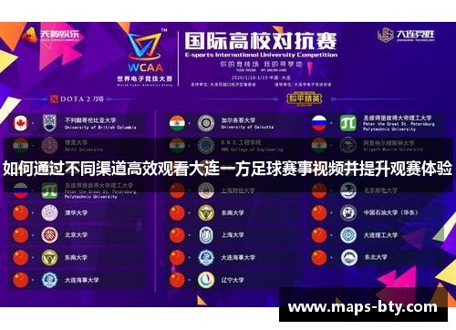 如何通过不同渠道高效观看大连一方足球赛事视频并提升观赛体验