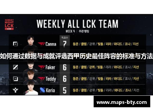 如何通过数据与成就评选西甲历史最佳阵容的标准与方法